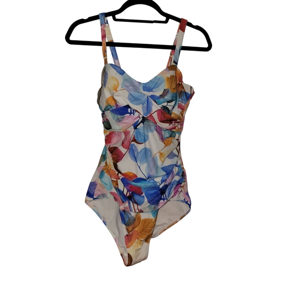 Profile By Gottex Multicolor Floral One Piece Swimsuit - Picture 1 of 6